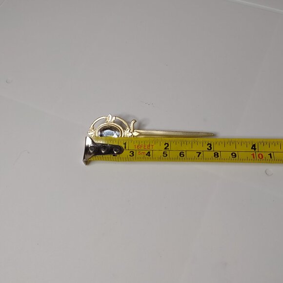 Gold Tone Sword Brooch - Picture 8 of 10